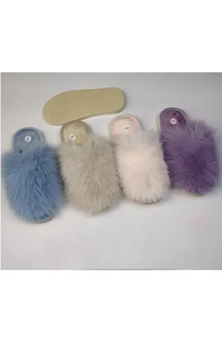 Тапочки для девочки пушистые р-р 30-35