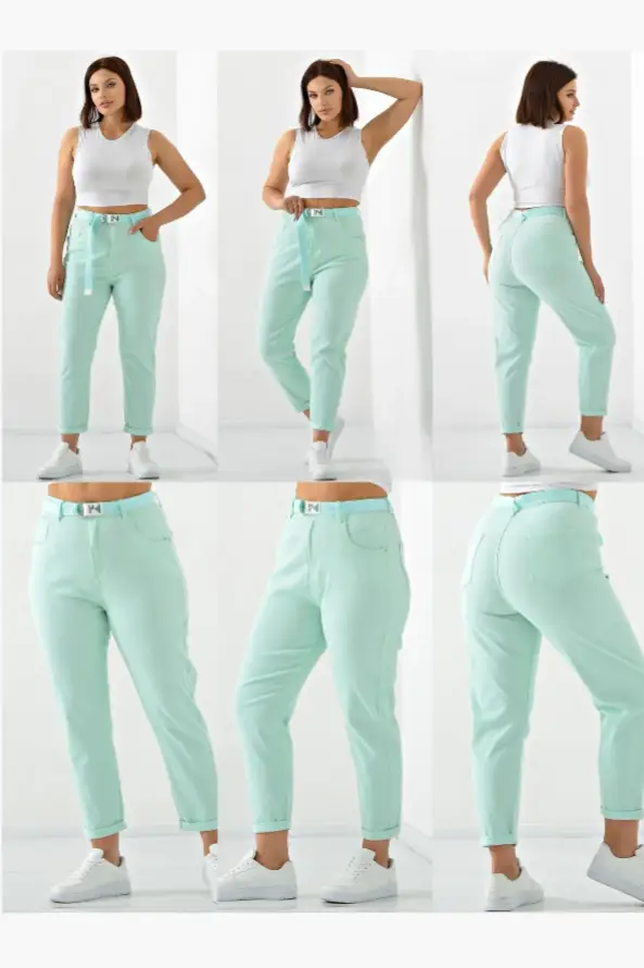 Джинсы бананы женские однотонные (р-р 25-30)