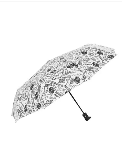 Зонт полуавтомат принт газета