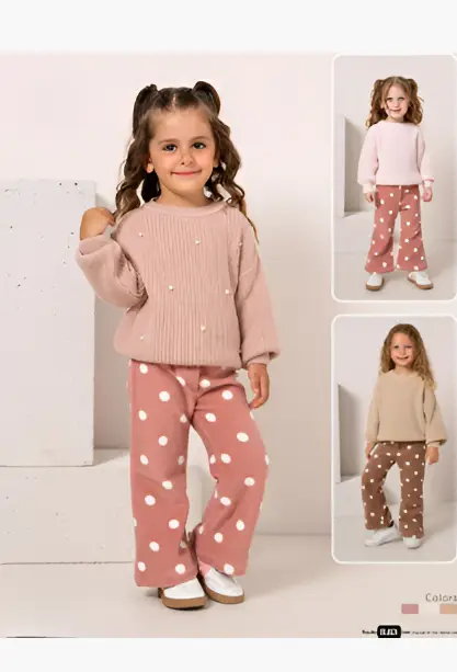 Комплект для девочки кофта и брюки (р-р 1-5 лет)