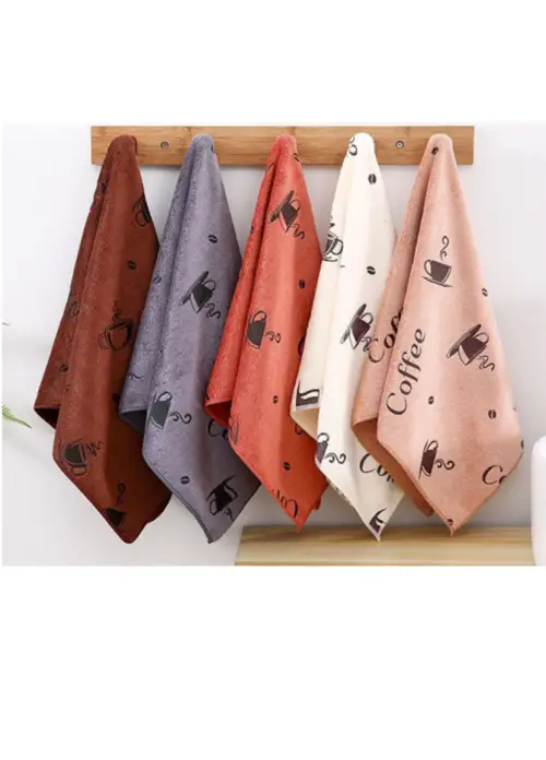 Полотенце кухонное с принтом кофе (25*50)