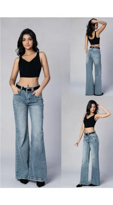 Джинсы клёш от колена женские (р-р 28-33)