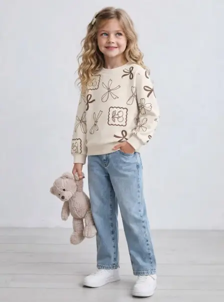 Толстовка для девочки с рисунками (р-р 3-7 лет)