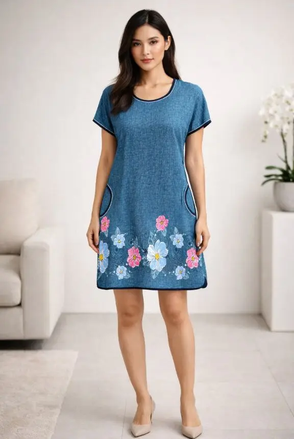 Туника удлинённая домашняя женская р-р 50-60