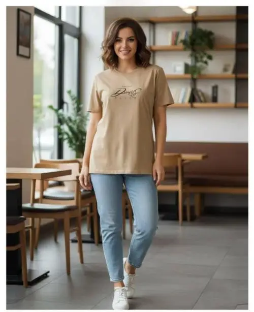 Футболка с принтом женская р-р 48-56