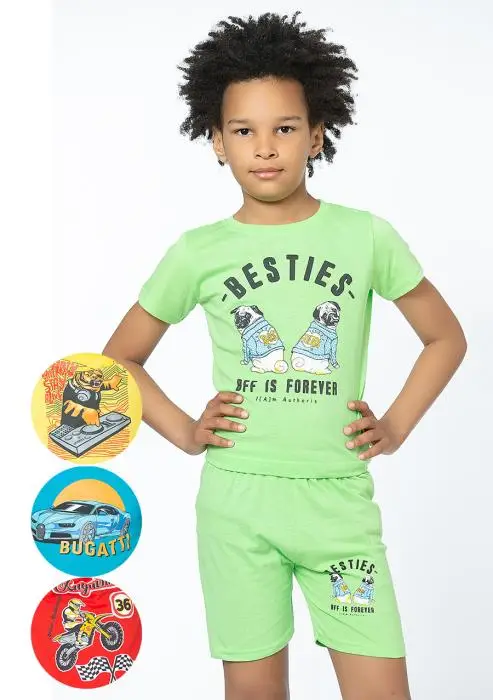 Комплект: Футболка и шорты для мальчика (6-9 лет)