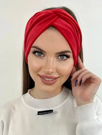 Женская повязка велюровая 