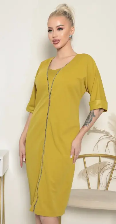 Платье трикотажное большие размеры (р-р 50-56)