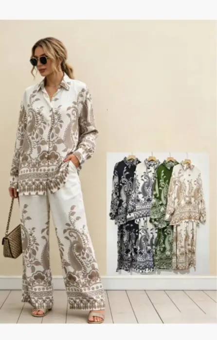 Костюм из штапеля женский с узорами (р-р M-XXL)