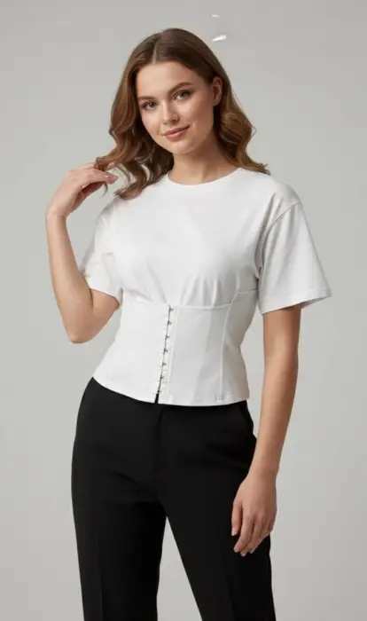 Футболка- корсет для девочки-подростка (р-р 36-42)