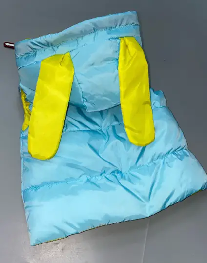 Жилет демисезонный утепленный для девочки с ушками (р-р 86-110)