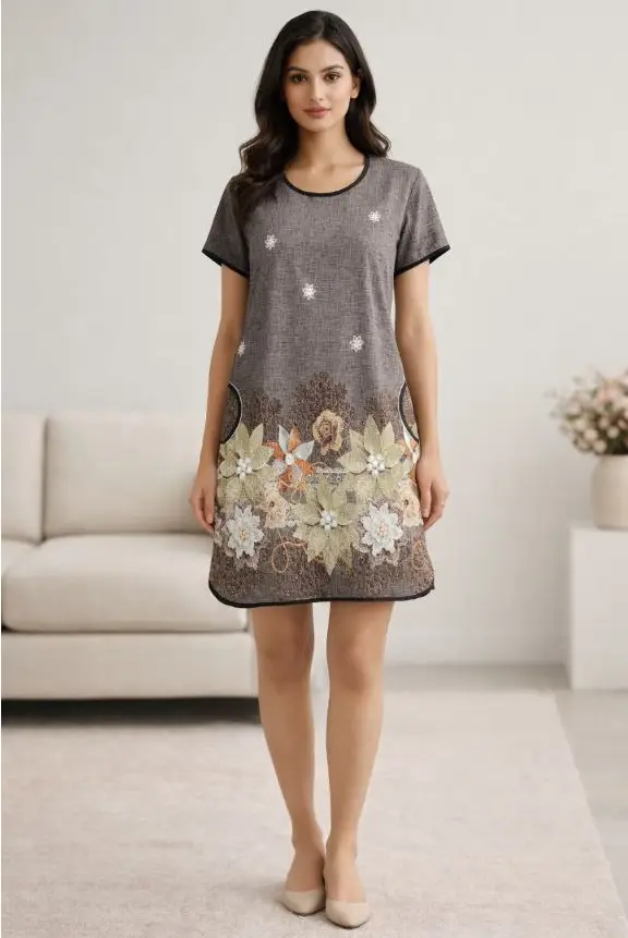 Туника удлинённая домашняя женская р-р 50-60