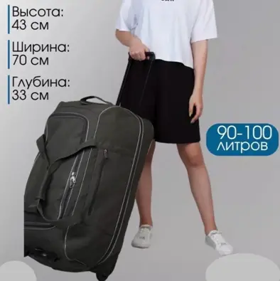 Сумка на колесах дорожная для путешествий (70х43)
