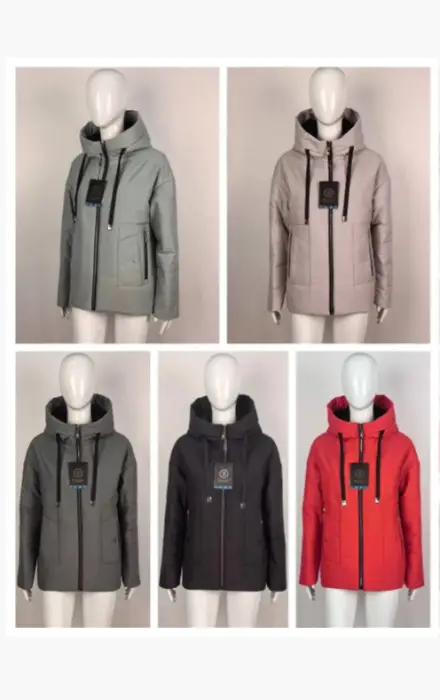 Куртка демисезонная женская на молнии (р-р 46-56)