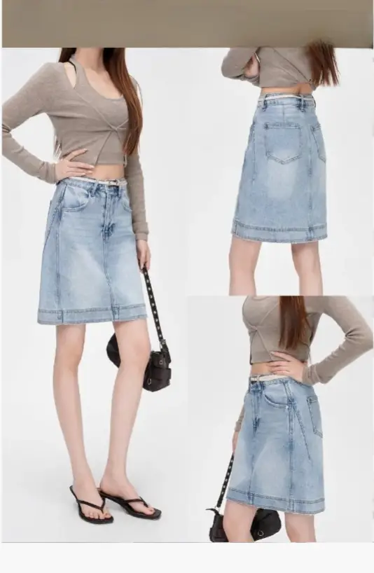 Юбка джинсовая мини женская (р-р 25-30)