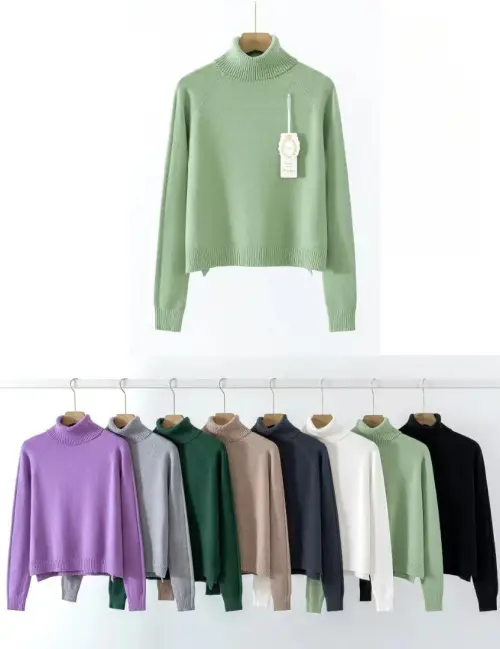 Свитер с воротом трикотажный женский (р-р 44-46)