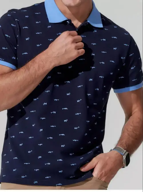 Футболка- поло с пуговицами мужская (р-р 48-56)