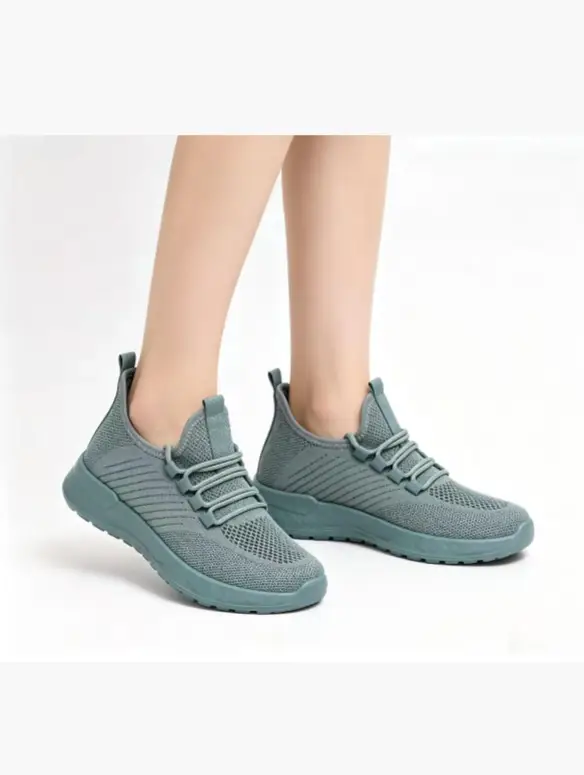 Слипоны на шнуровке женские дышащие (р-р 36-41)