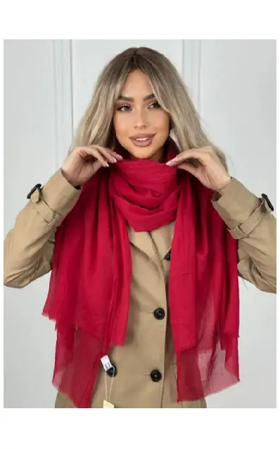 Шарф палантин тонкий однотонный (р-р 80*190)