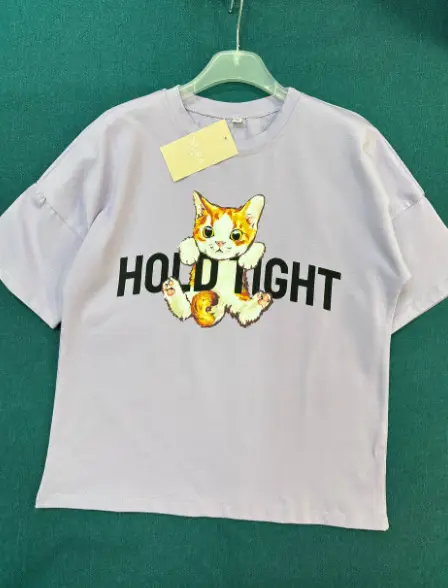 Детская футболка на девочку оверсайз (р-р 36-42)