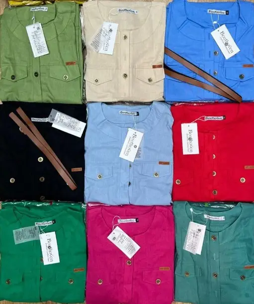 Платье  летнее лен  в комплекте с ремешком ( р-р 48-54)