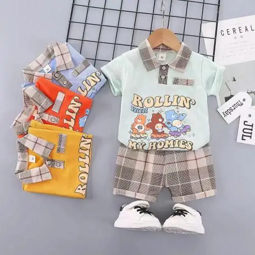 Комплект двойка на мальчика, футболка-поло и шорты ( 2-5 л)