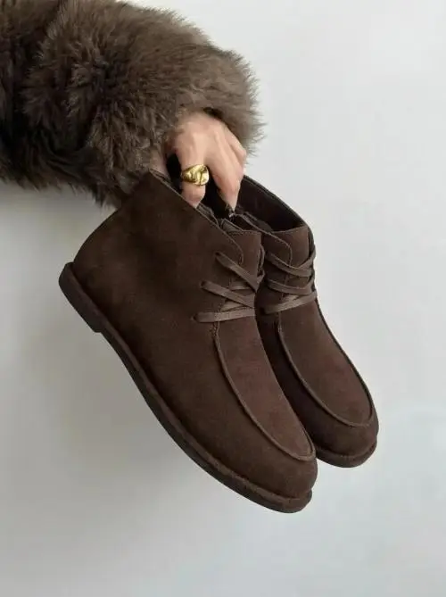 Ботинки из замши зимние женские (р-р 36-41)