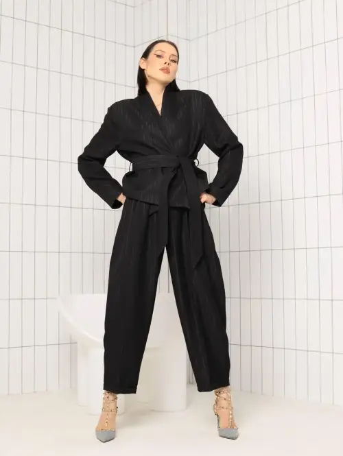 Костюм женский пиджак-кимоно и брюки-алладины (р-р 42-44)