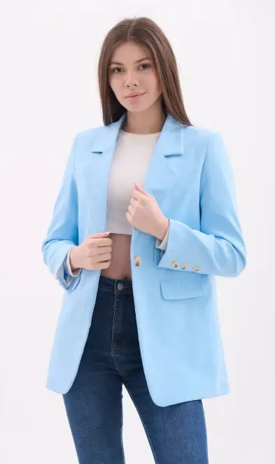 Пиджак женский однотонный р-р 42-48
