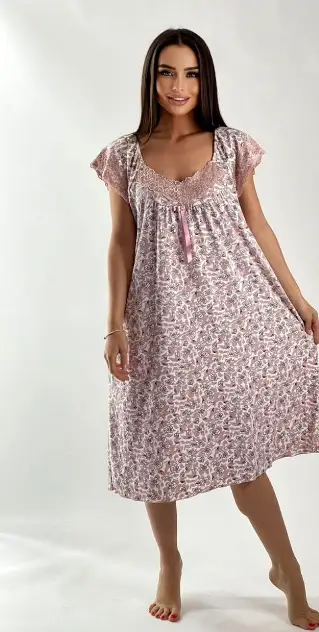 Ночная сорочка из хлопка больших размеров (р-р 50-58)