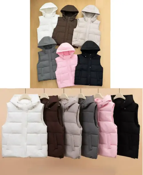 Жилет с капюшоном женский р-р M-2XL