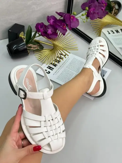 Сандалии женские на плоском ходу плетенка ( р-р 36-41)