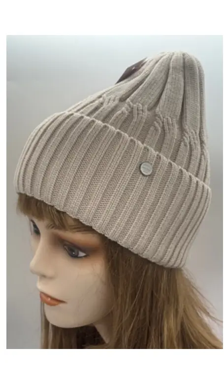 Шапка осенняя-весенняя женская вязаная (р-р 55-58)