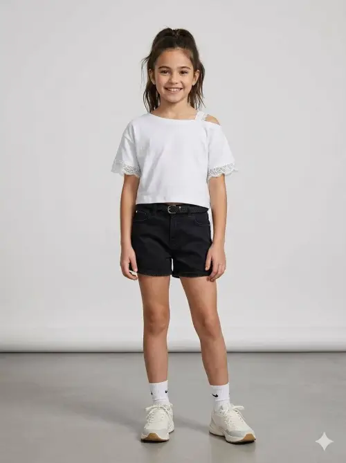 Футболка со спущенным плечом для девочки (р-р 36-42)