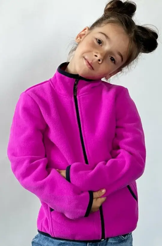 Толстовка на девочку молния флис (р-р 3-7 л)