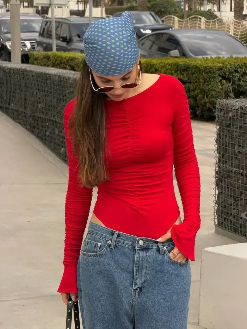 Боди с драпировкой женское (р-р 42-44)