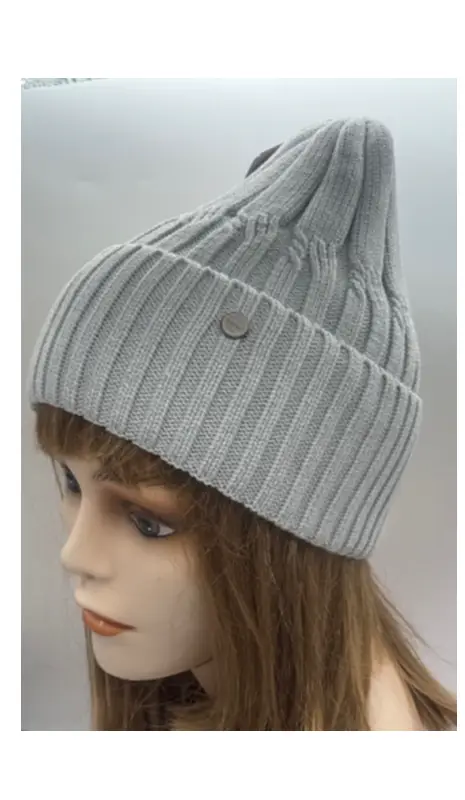 Шапка осенняя-весенняя женская вязаная (р-р 55-58)