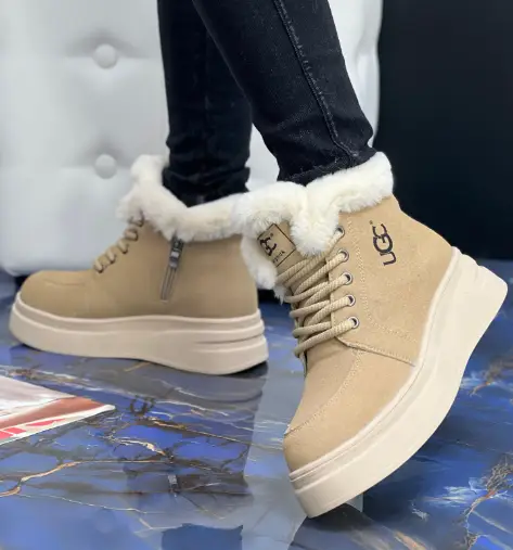 Женские ботинки зимние кеды меховые (р-р 36-41)