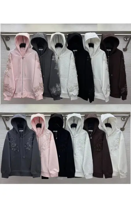 Толстовка на молнии с вышивкой р-р 42-48