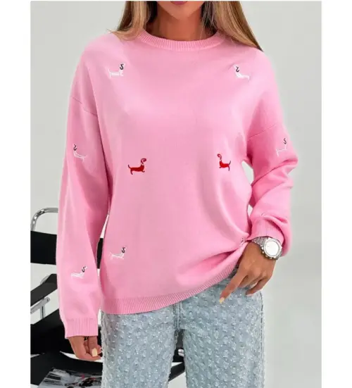 Свитер с мелким принтом женский р-р 42-48