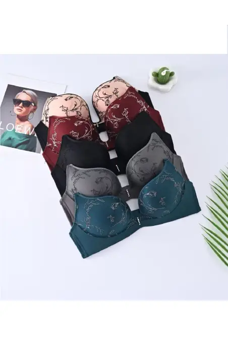 Бюстгальтер с вышивкой и стразами р-р 80В-90В