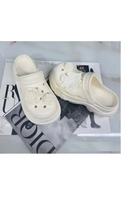 Сабо резиновые на платформе женские (р-р 36-41)