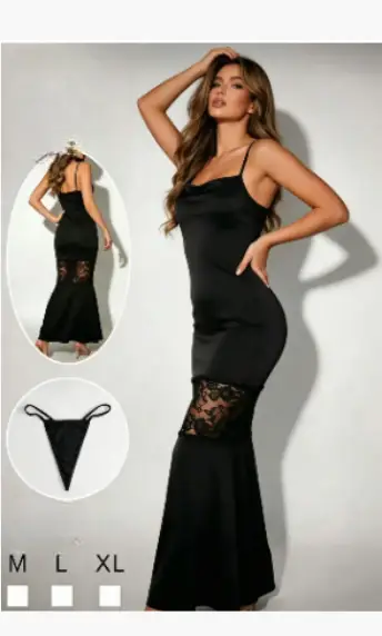 Комплект платье и стринги женский (р-р M-XL)