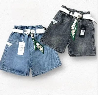 Легкие джинсовые шорты для девочки (6-12 лет)