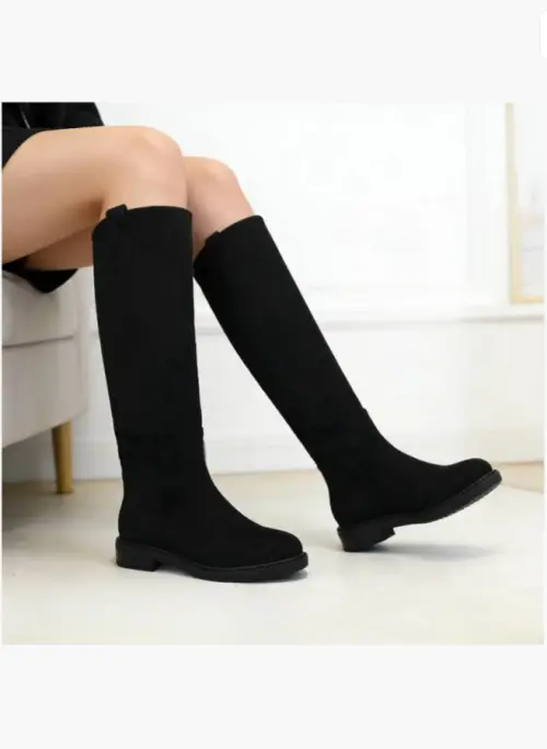 Сапоги трубы высокие замшевые женские (р-р 36-41)