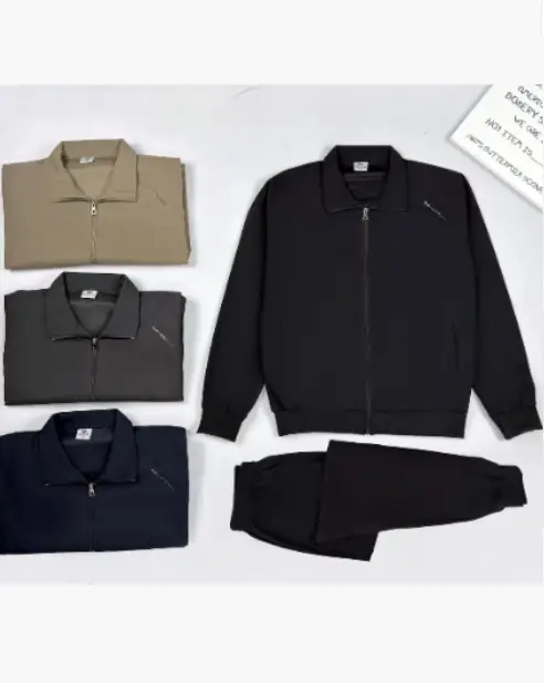 Костюм спортивный толстовка на молнии и брюки мужской (р-р XL-5XL)
