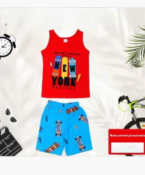 Комплект майка-шорты для мальчика (р-р 5-8 лет)