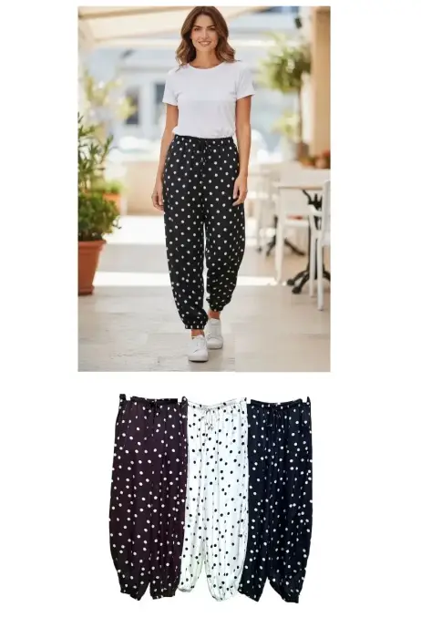 Брюки летние в горошек женские (р-р S M L)