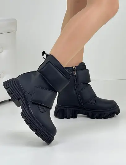 Женские зимние ботинки на липучке (р-р 36-41)