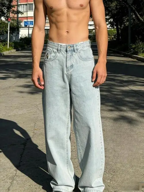 Джинсы багги мужские стрейчевые (р-р 25-32)